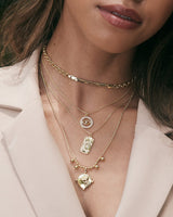 Marzia Herringbone & Rolo Chain Necklace by Sterling Forever