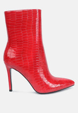 momoa high heel ankle boots by London Rag