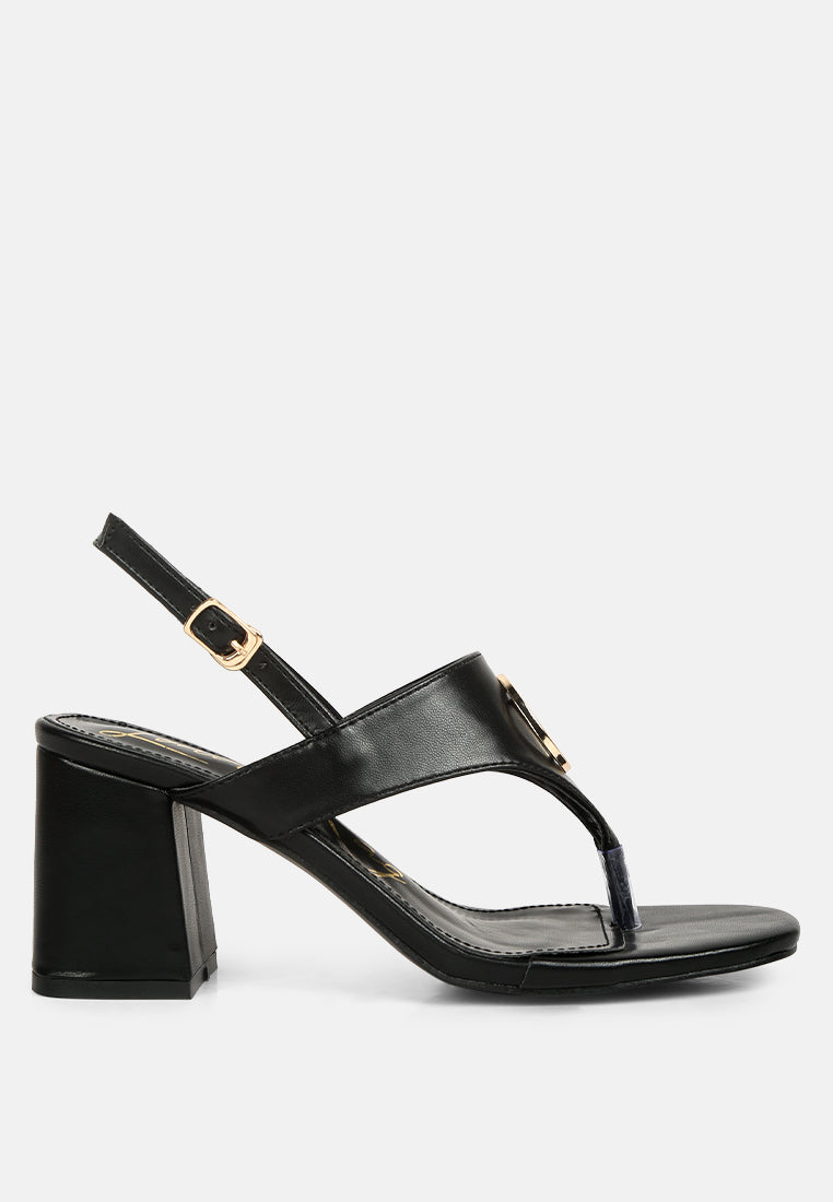 monde block heel thong sandals by London Rag