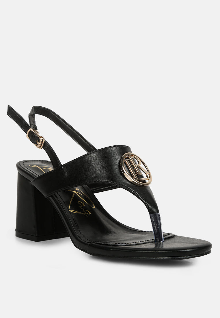 monde block heel thong sandals by London Rag