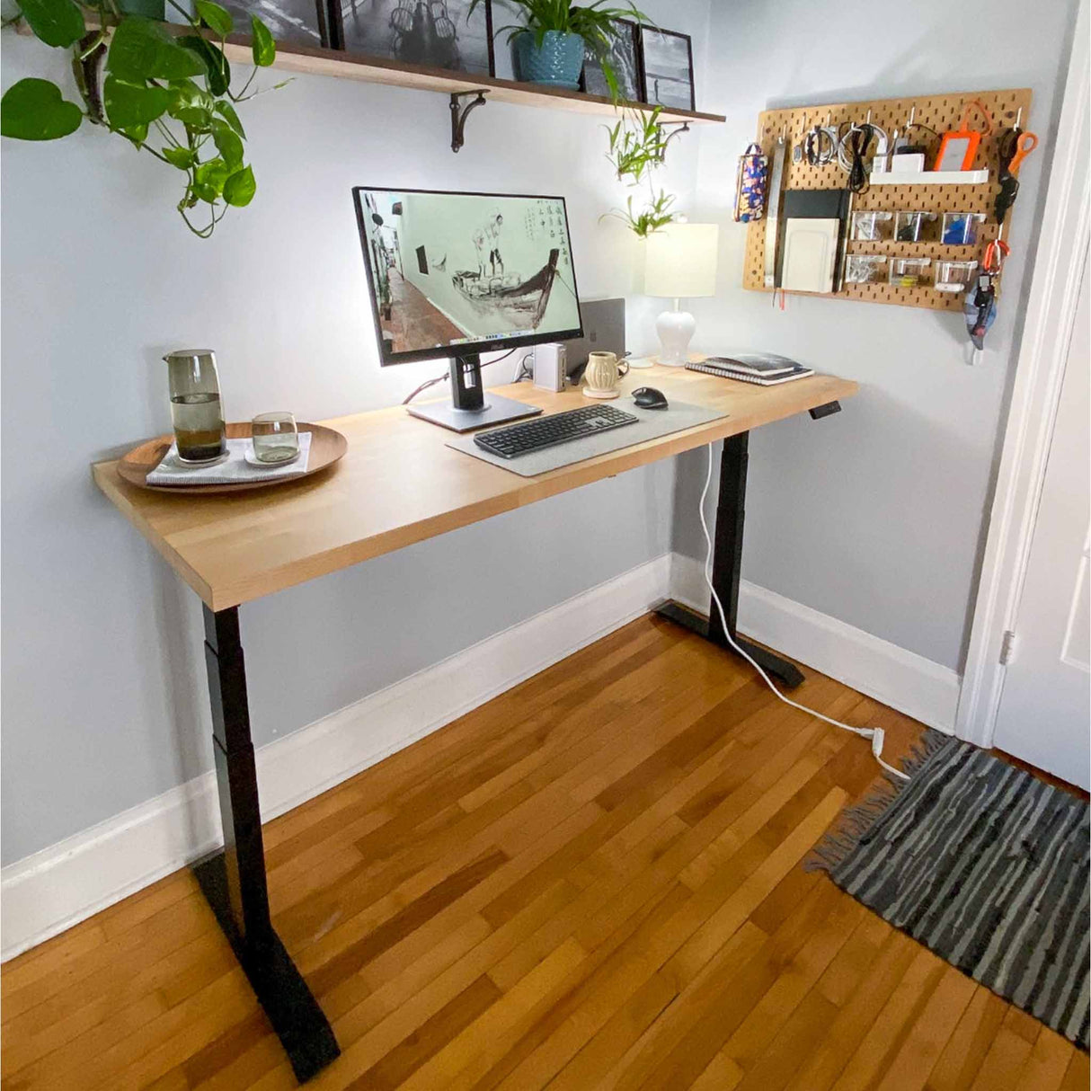 MotionGrey - Motion Series - Standing Desk with Table Top by Level Up Desks