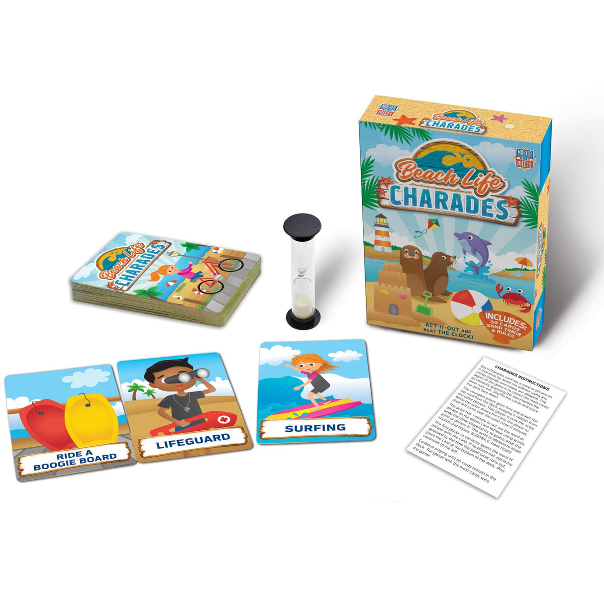 Beach Life Charades Card Game by MasterPieces Puzzle Company INC