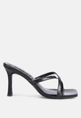 muriel cross strap slip on sandals by London Rag