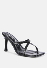 muriel cross strap slip on sandals by London Rag