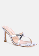 muriel cross strap slip on sandals by London Rag