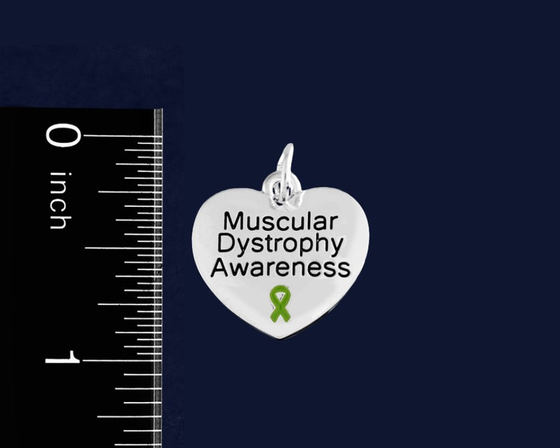 Muscular Dystrophy Awareness Heart Charms by Fundraising For A Cause