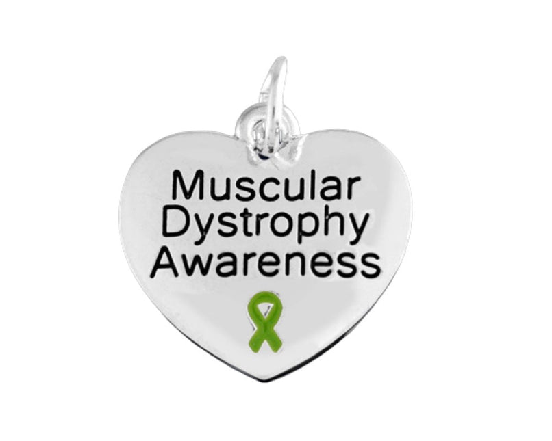 Muscular Dystrophy Awareness Heart Charms by Fundraising For A Cause