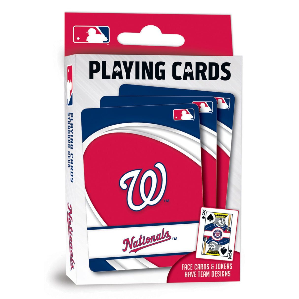 Washington Nationals Playing Cards - 54 Card Deck by MasterPieces Puzzle Company INC