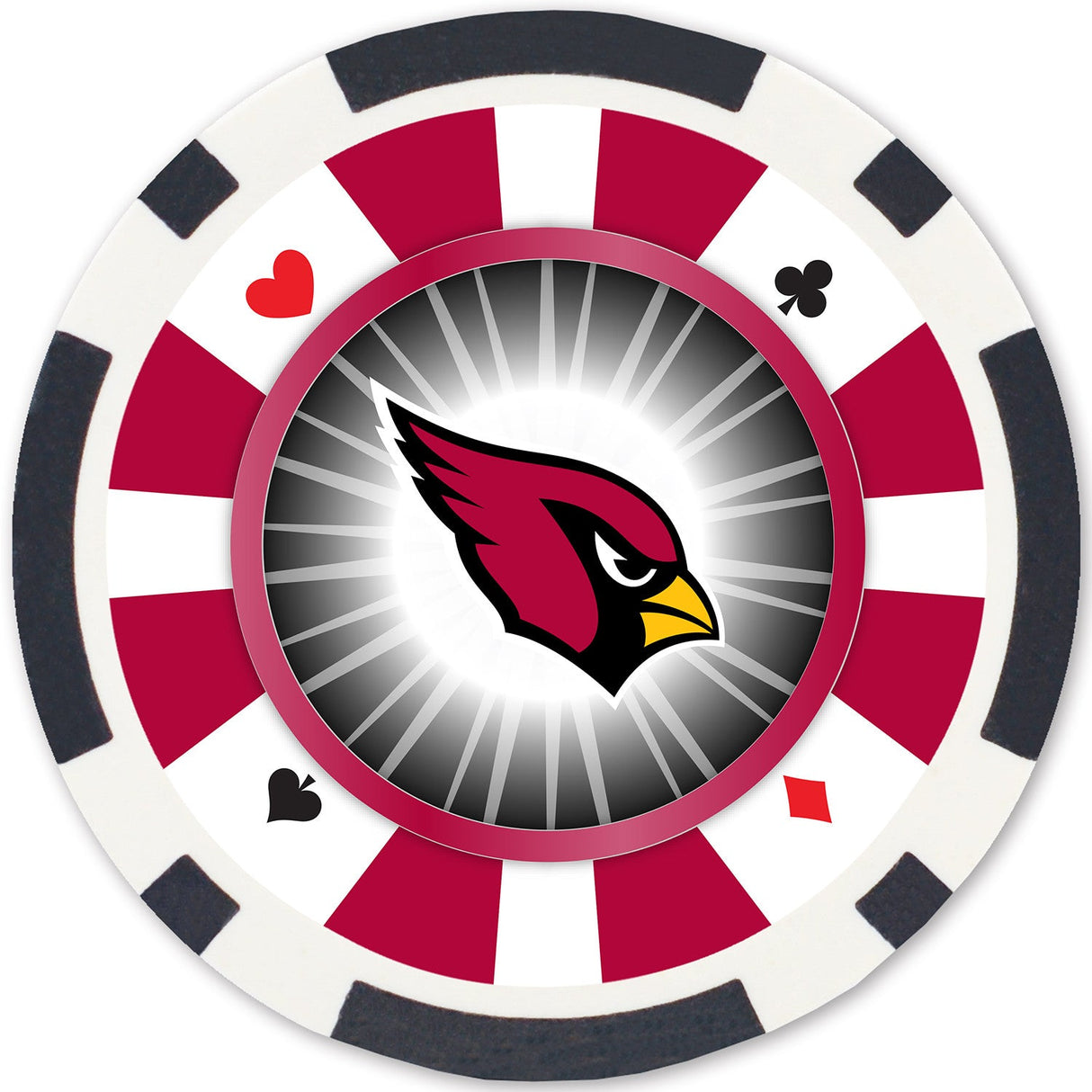 Arizona Cardinals 100 Piece Poker Chips by MasterPieces Puzzle Company INC