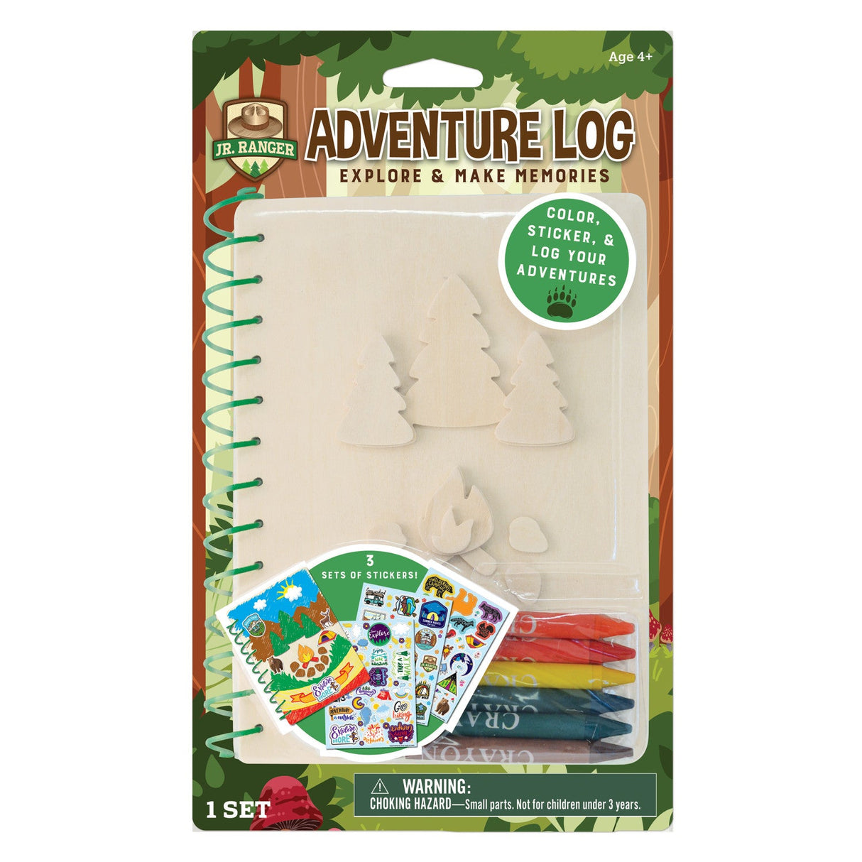 Jr. Ranger - Adventure Log Wood Craft & Paint Kit by MasterPieces Puzzle Company INC