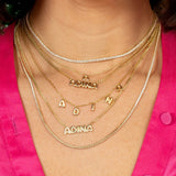 Classic Thin Tennis Necklace by By Adina Eden