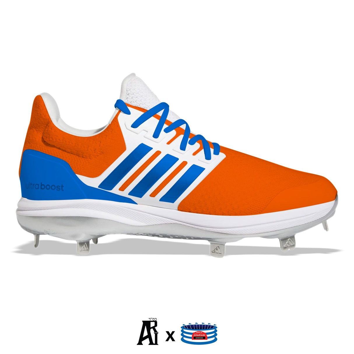 "New York" Adidas Ultraboost DNA 5.0 Cleats by Stadium Custom Kicks