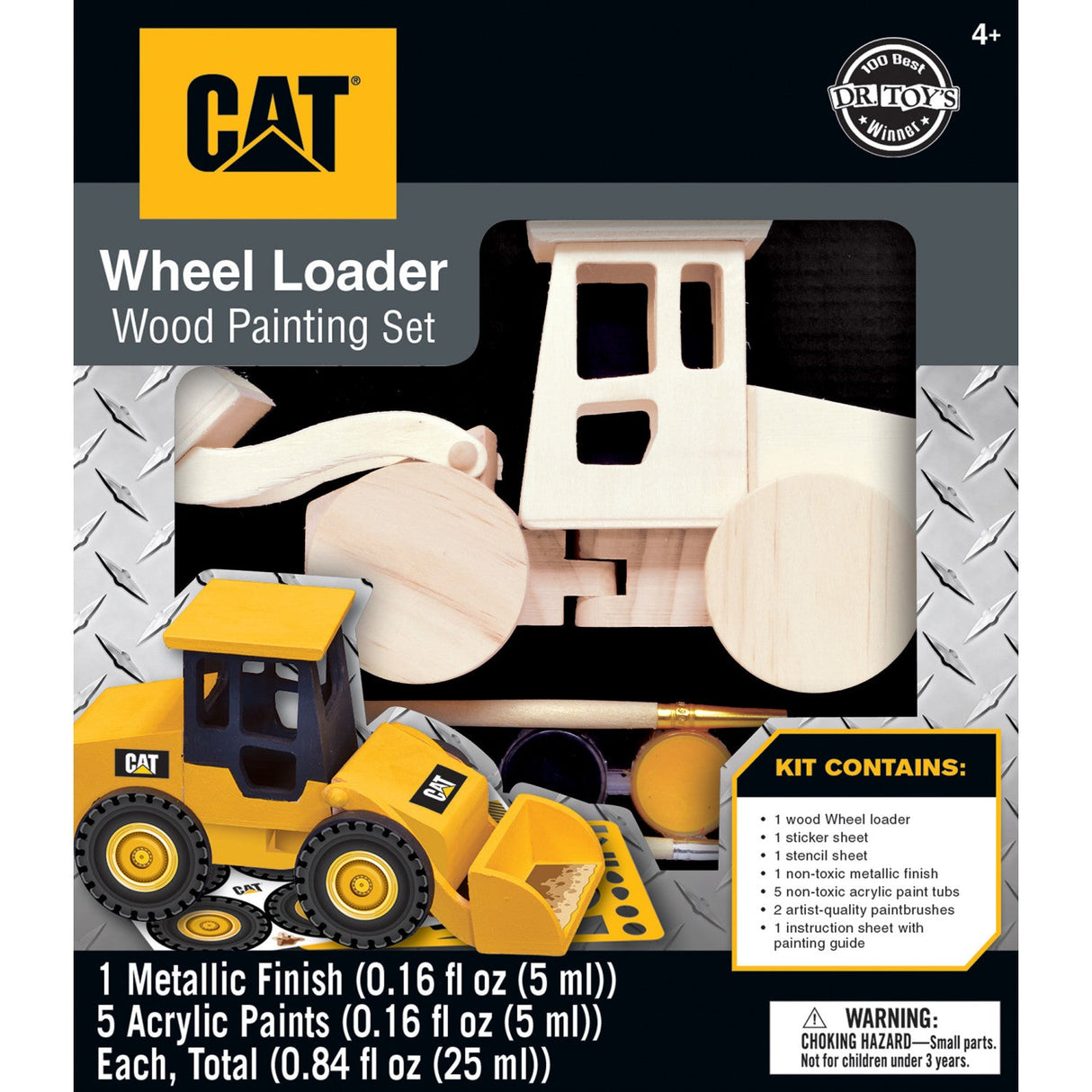 CAT - Caterpillar Wheel Loader Wood Craft & Paint Kit by MasterPieces Puzzle Company INC