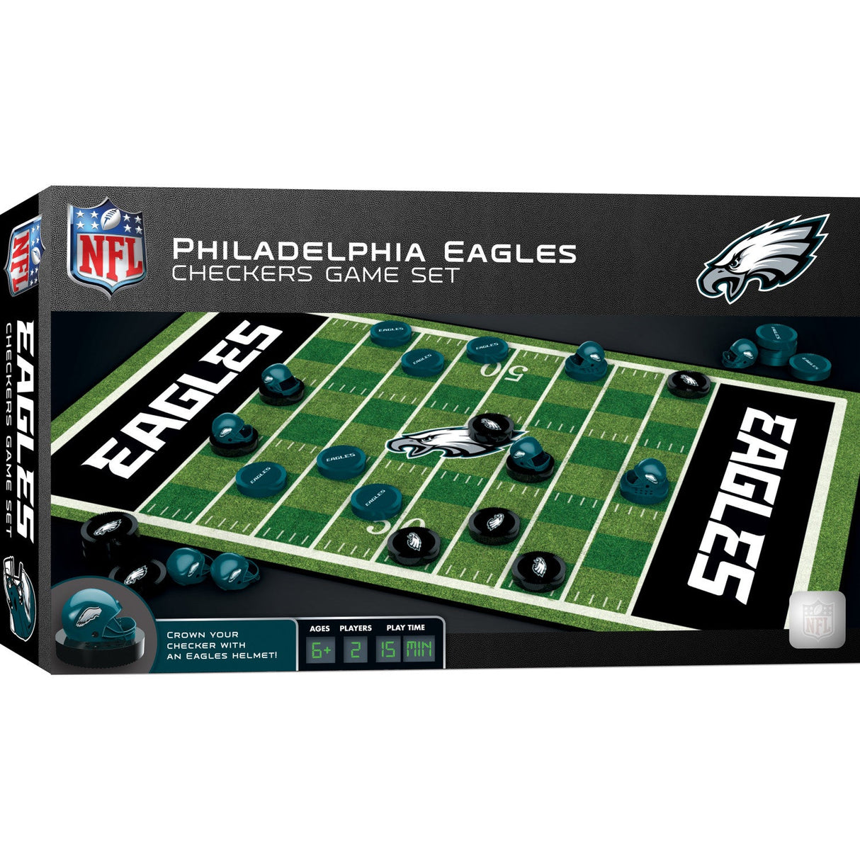 Philadelphia Eagles Checkers Board Game by MasterPieces Puzzle Company INC