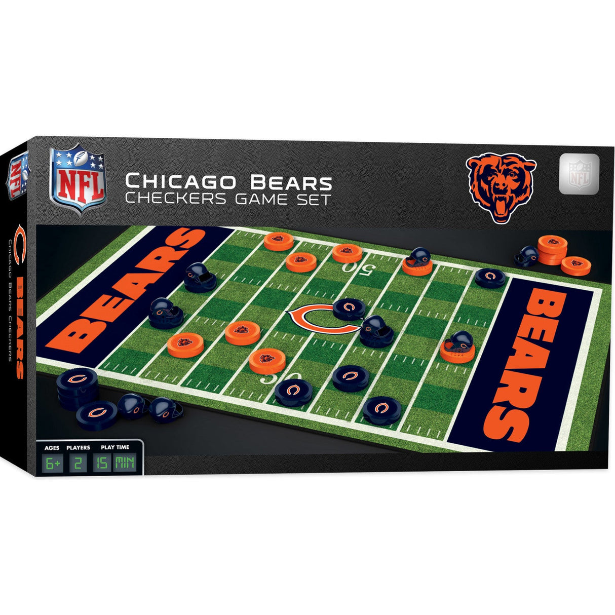 Chicago Bears Checkers Board Game by MasterPieces Puzzle Company INC