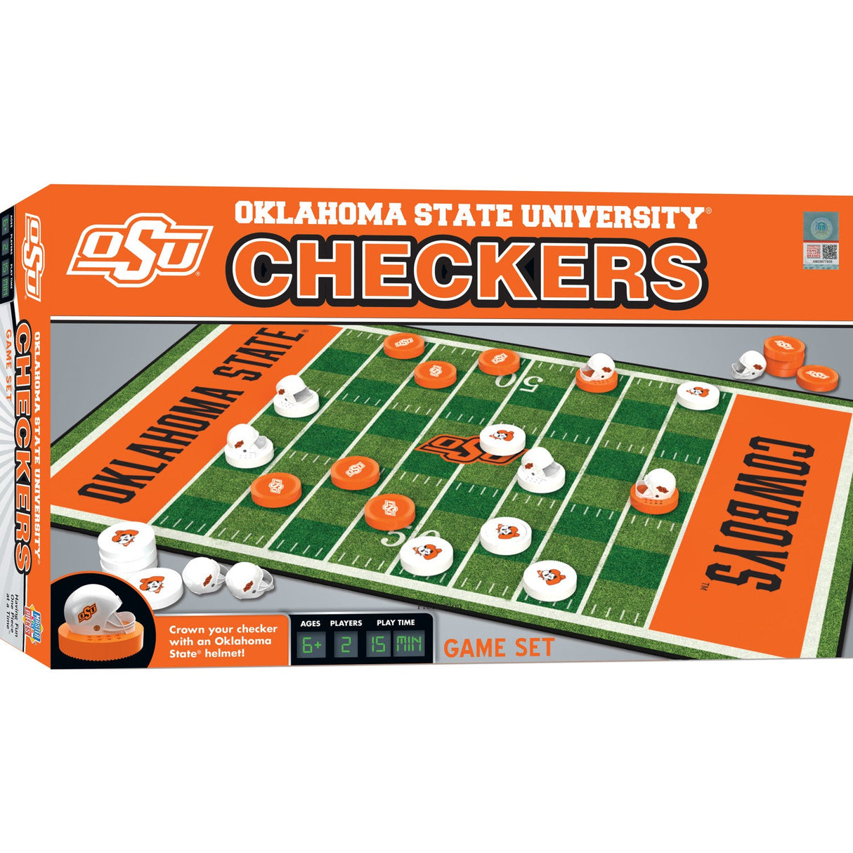 Oklahoma State Cowboys Checkers Board Game by MasterPieces Puzzle Company INC