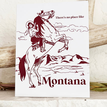 No Place Like Montana Card by The Coin Laundry Print Shop