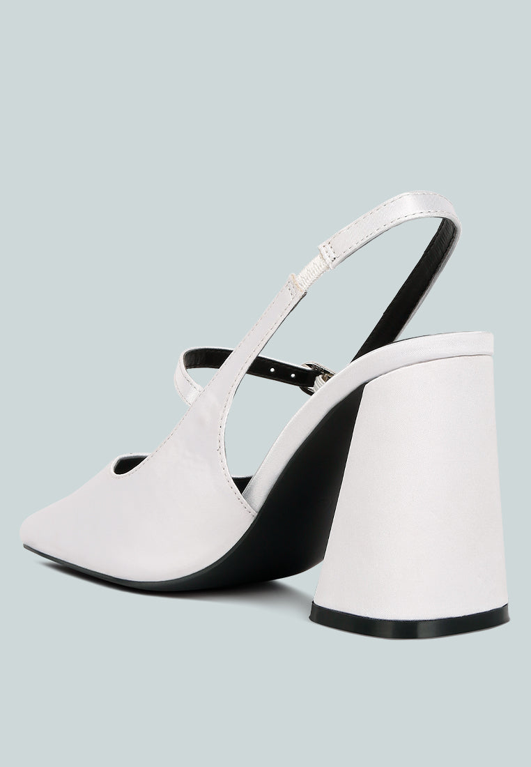 nougat flared heel party sandals by London Rag