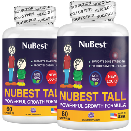 NuBest Tall, Powerful Growth for Kids & Teens (5+), Non-Milk Drinkers, 60 Capsules by NuBest Nutrition®