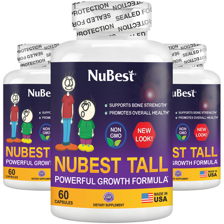 NuBest Tall, Powerful Growth for Kids & Teens (5+), Non-Milk Drinkers, 60 Capsules by NuBest Nutrition®