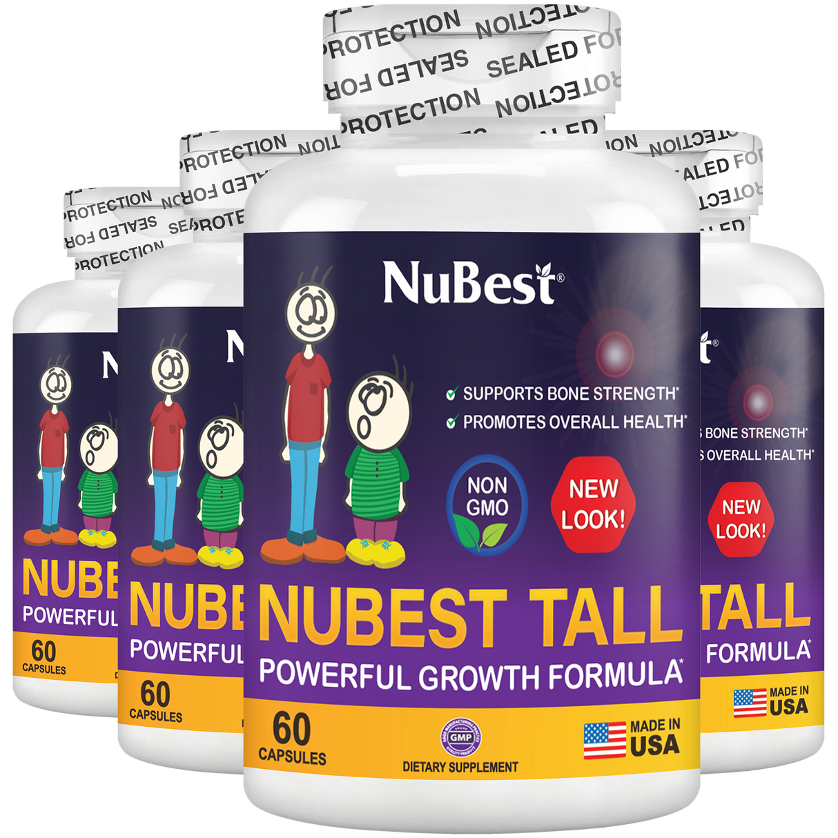 NuBest Tall, Powerful Growth for Kids & Teens (5+), Non-Milk Drinkers, 60 Capsules by NuBest Nutrition®