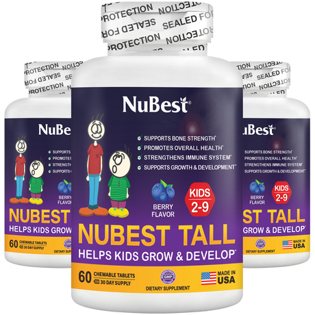 NuBest Tall Kids, Multivitamins, Berry Flavor, Ages 2-9, 60 Chewables by NuBest Nutrition®