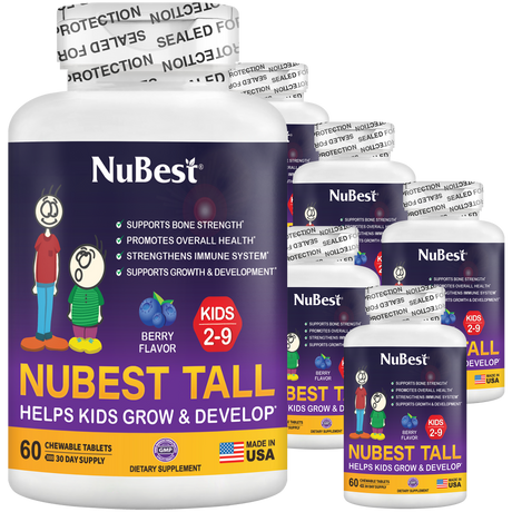 NuBest Tall Kids, Multivitamins, Berry Flavor, Ages 2-9, 60 Chewables by NuBest Nutrition®