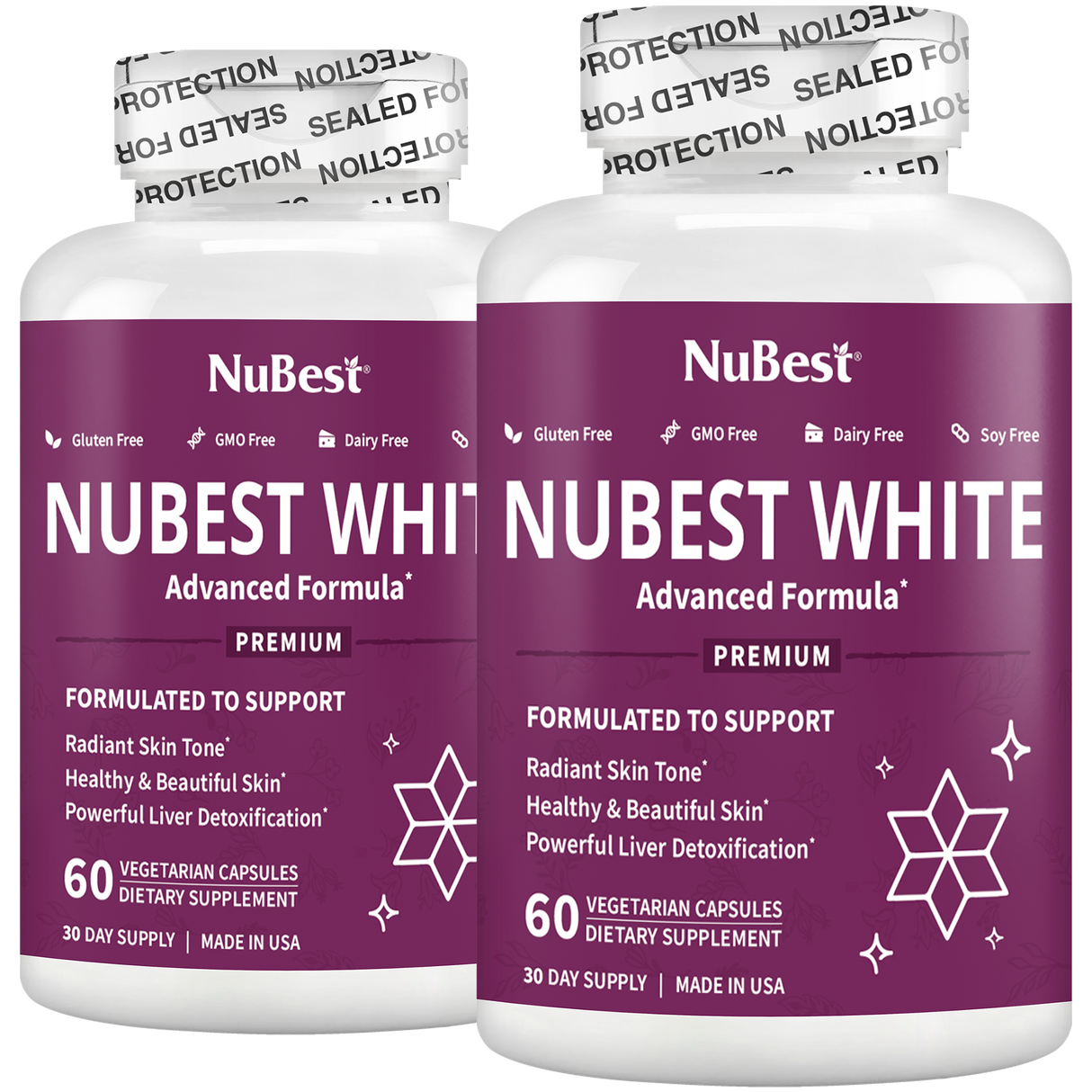 NuBest White, Skin Brightening Formula, 60 Vegan Capsules by NuBest Nutrition®