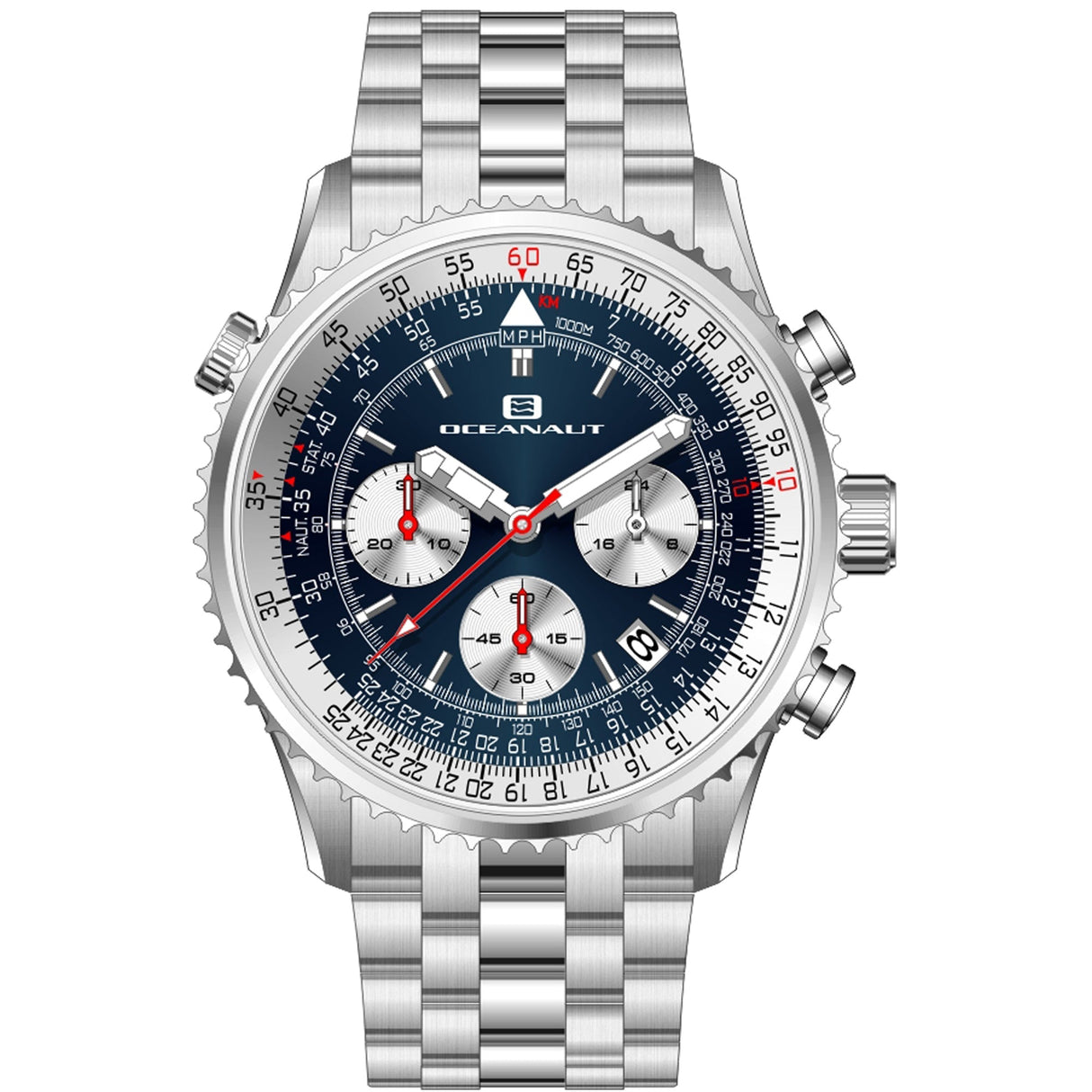 Oceanaut Men's Flight Blue Dial Watch - OC0122 by Balec Group