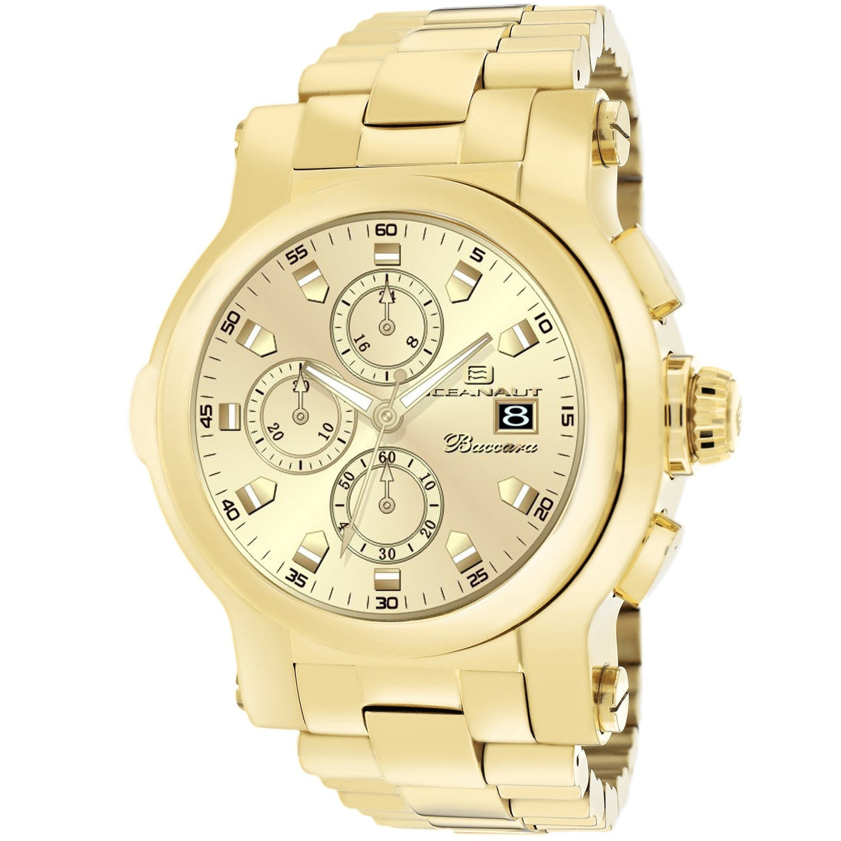 Oceanaut Men's Baccara XL Gold Dial Watch - OC0824 by Balec Group