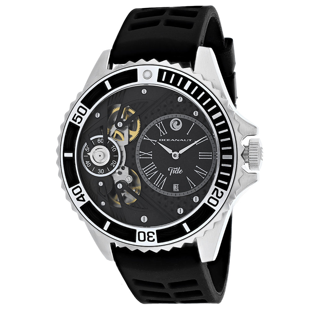 Oceanaut Men's Tide Black Dial Watch - OC0991 by Balec Group