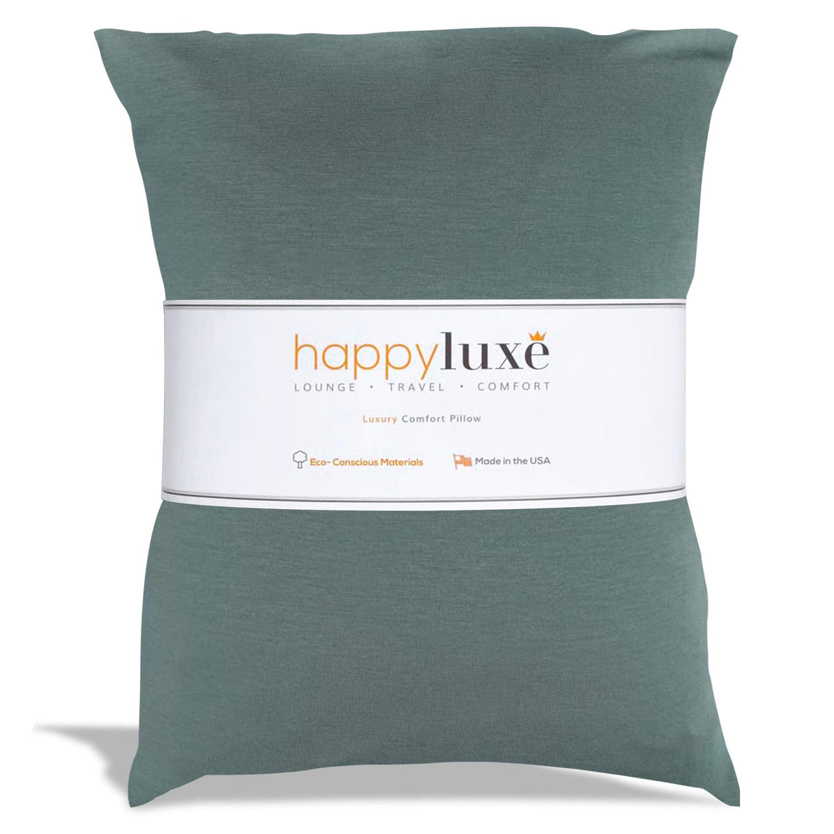 Odyssey Travel Pillow in Sage Green by HappyLuxe