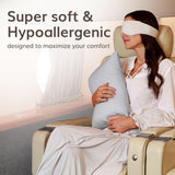 Odyssey Travel Pillow in Silver Gray by HappyLuxe