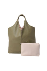 Reversible with Pouch Vegan Leather Bag by Embellish Your Life