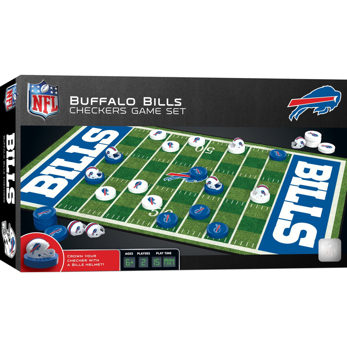 Buffalo Bills Checkers Board Game by MasterPieces Puzzle Company INC