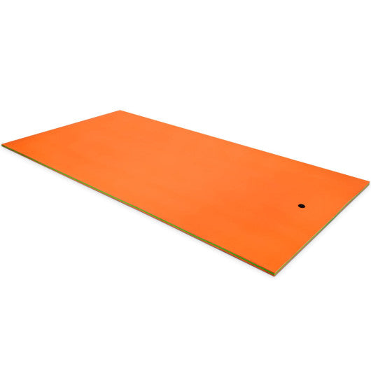 12 x 6 Feet 3 Layer Floating Water Pad-Orange