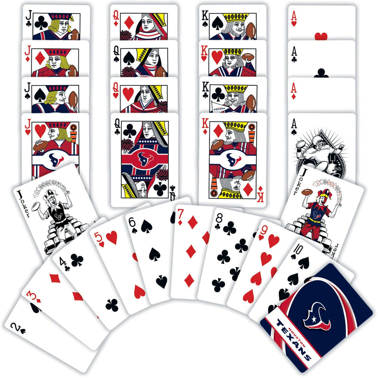 Houston Texans Playing Cards - 54 Card Deck by MasterPieces Puzzle Company INC