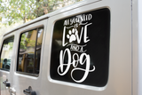 All You Need Is Love And A Dog Mom Sticker by WinsterCreations™ Official Store