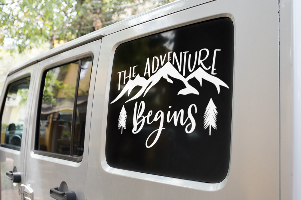 The Adventure Begins Sticker by WinsterCreations™ Official Store