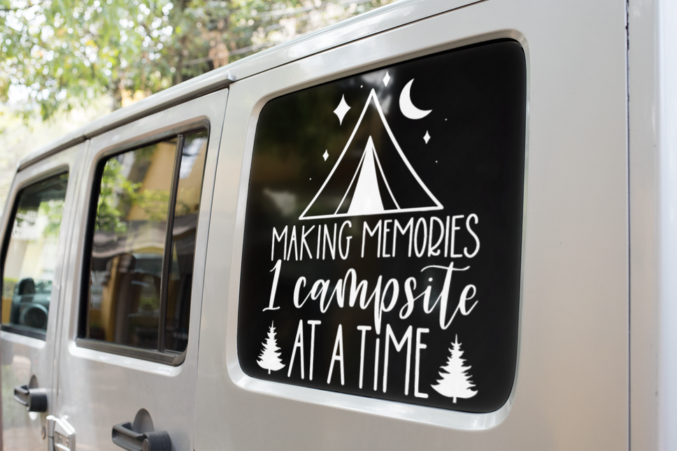 Making Memories 1 Campsite At A Time Adventure Sticker by WinsterCreations™ Official Store