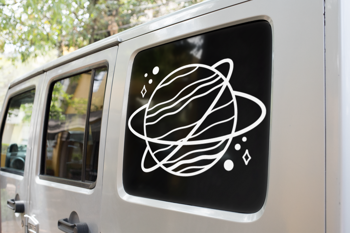 Planet With Rings Boho Sticker by WinsterCreations™ Official Store