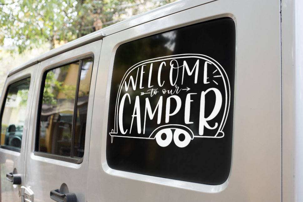 Welcome To Our Camper Adventure Sticker by WinsterCreations™ Official Store