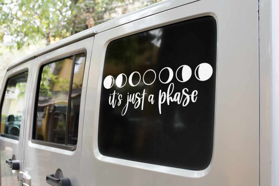 Its Just A Phase Boho Sticker by WinsterCreations™ Official Store