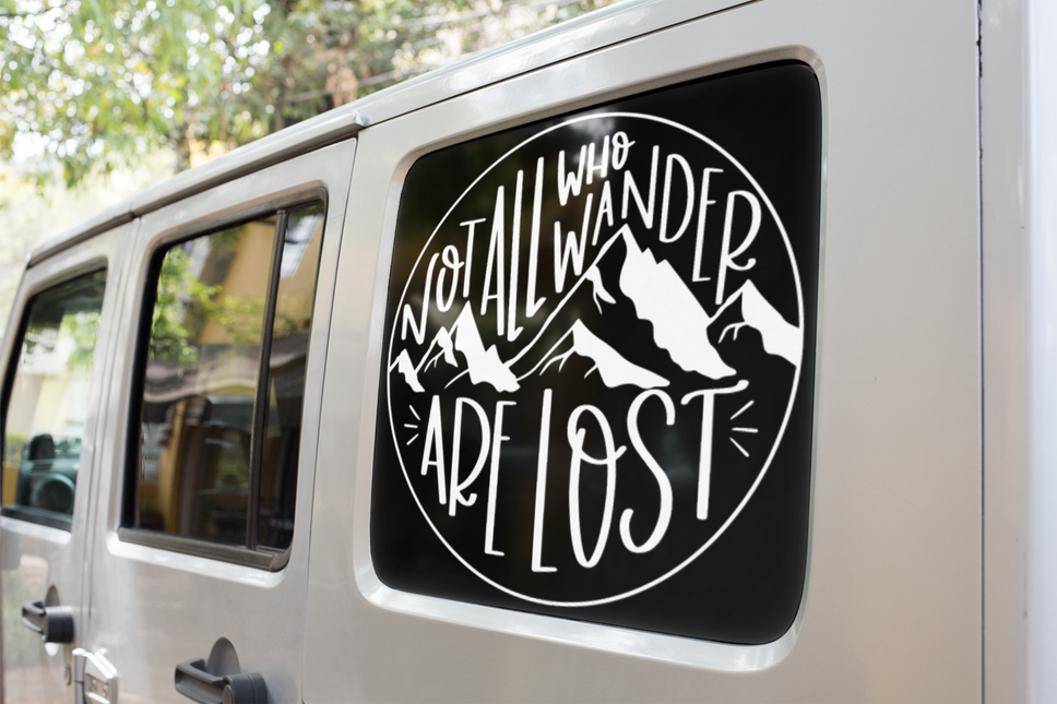 Not All Who Wander Are Lost Adventure Sticker by WinsterCreations™ Official Store