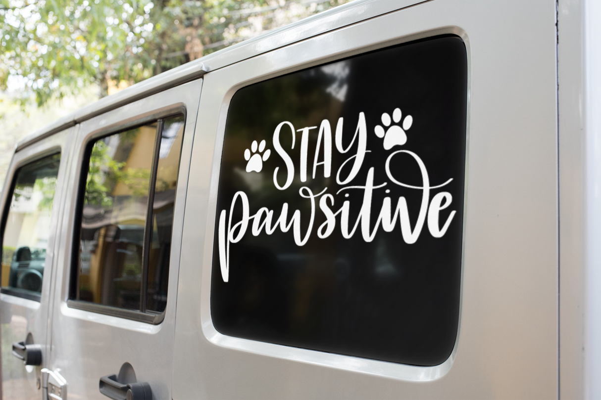 Stay Pawsitive Dog Mom Sticker by WinsterCreations™ Official Store