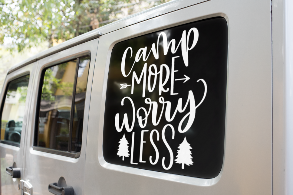 Camp More Worry Less Adventure Sticker by WinsterCreations™ Official Store
