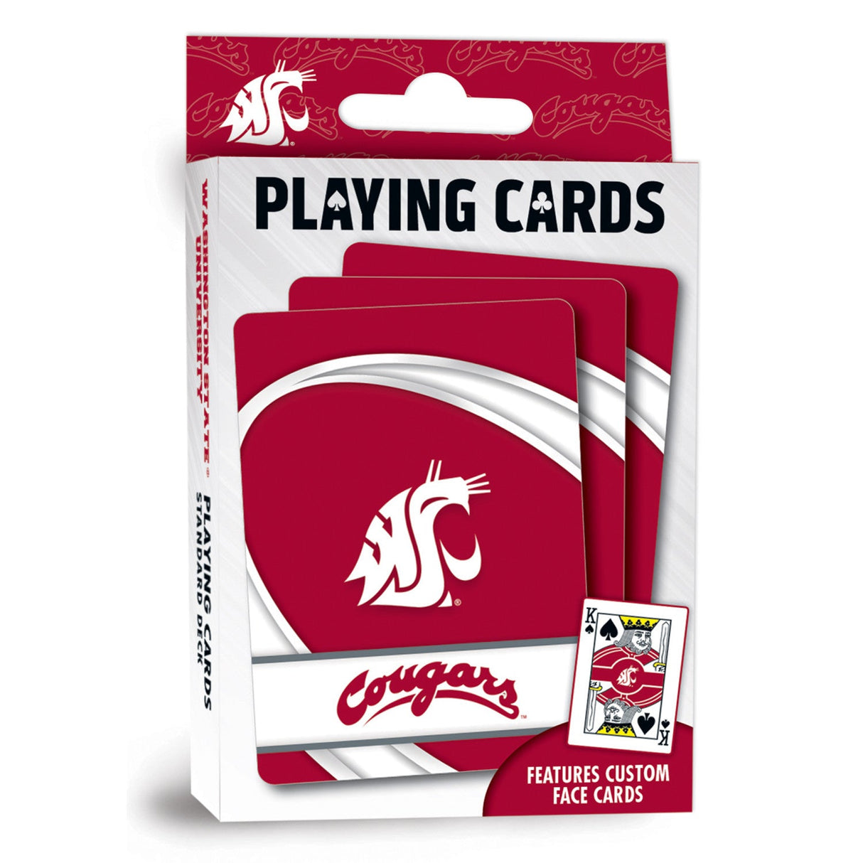 Washington State Cougars Playing Cards - 54 Card Deck by MasterPieces Puzzle Company INC