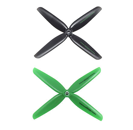 Contixo 4-pcs Main Blades Propellers Extra Spare Replacement Parts for Contixo F20 RC Quadcopter Drones Black/Green by Contixo