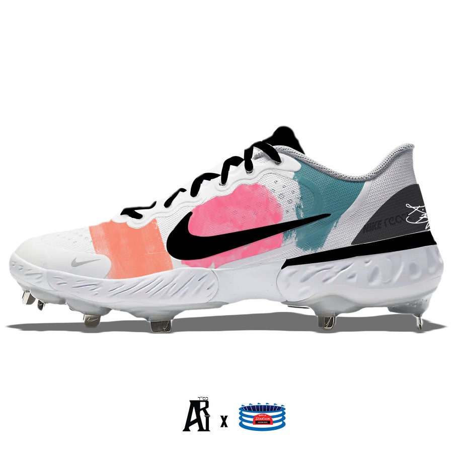 "Paint Sample" Nike Alpha Huarache Elite 3 Low Cleats by Stadium Custom Kicks