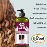 Difeel Ultra Curl with Argan & Shea Butter - Curl Boosting Conditioner 33.8 oz. by difeel - find your natural beauty